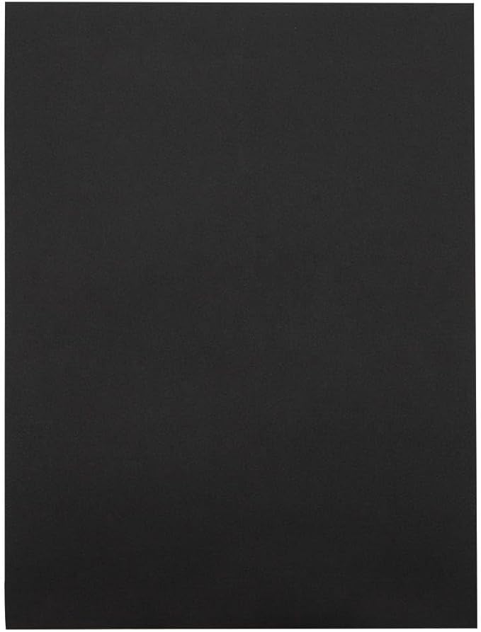 LUXPaper 9 x 12 Open End Envelopes | Peel & Press | Midnight Black | 80lb. Text | 50 Qty
