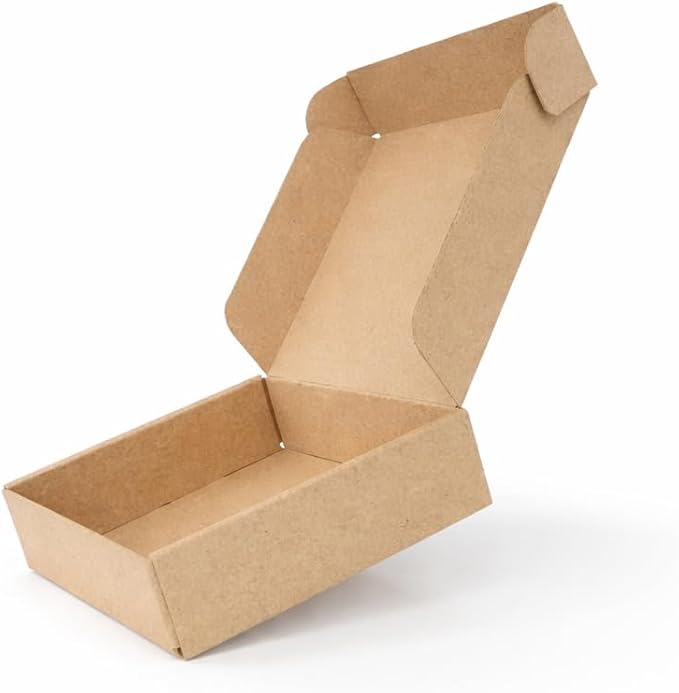 Corrugated Shipping Boxes 9x6x4Inches, 30Pack Kraft Cardboard Literature Mailers, Durable Small Business Mailing Boxes for Packaging & Shipping Supplies, Brown,Shipping boxes made from recycled paper