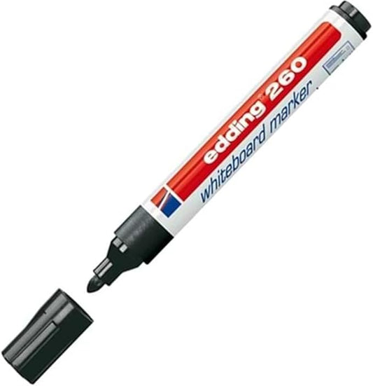 Edding 260 whiteboard marker - black - 1 pen - round tip 1.5-3 mm