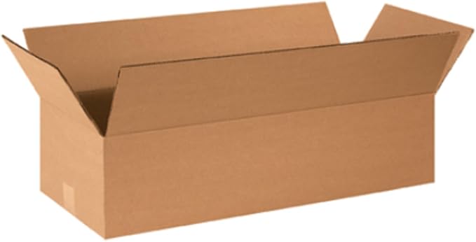 Secure Seal - 24x10x6 Pack of 100 Corrugated Cardboard Packing Shipping Mailing Moving Carton Boxes