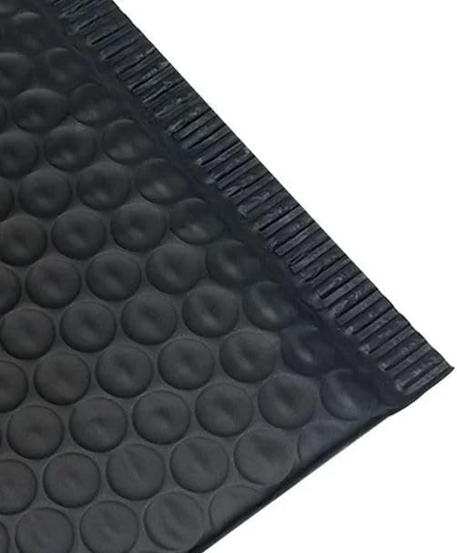 Water Resistant Bubble Envelope Mailers [500 Pack] 6 inch x 9 inch #0 Black Poly Padded Shipping Envelopes Self Sealing Cushioned Packaging Bags