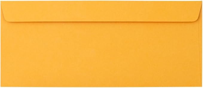 JAM PAPER #12 Manila Envelopes - 4 3/4 x 11 - Brown Kraft Manila - Bulk 1000/Carton