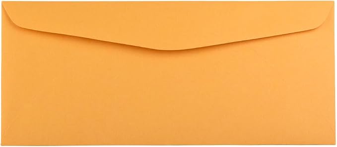 JAM PAPER #14 Envelopes - 5 x 11 1/2 - Brown Kraft Manila - Bulk 250/Box