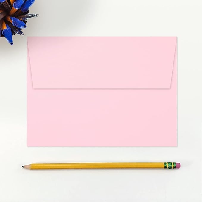 LUXPaper A7 Invitation Envelopes | Peel & Press | 5 1/4" x 7 1/4" | Candy Pink | 80lb. Text | 250 Qty