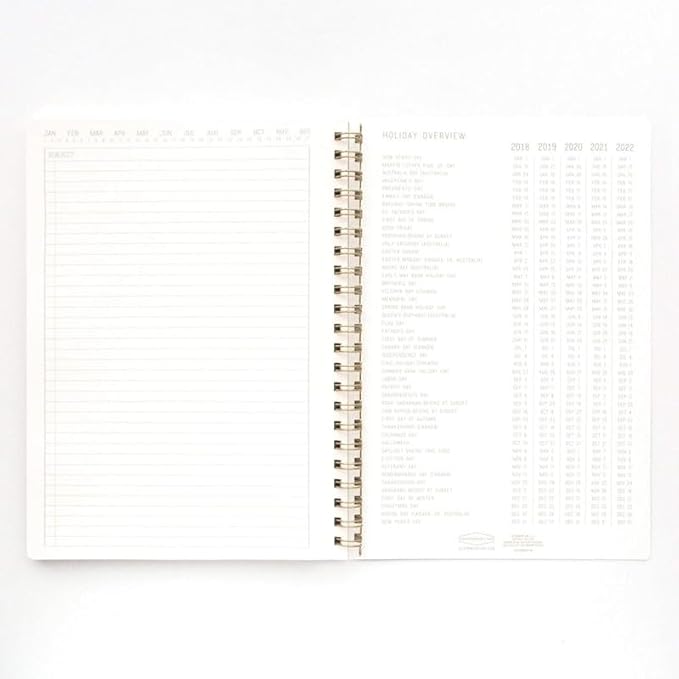 DesignWorks Ink Textured Paper Twin Wire Notebook, Daily Planner & Soft Cover Writing Journal, 160 Lined Perforated Pages, Large Spiral Notebook for Work & Journaling, 8.25 x 11.625 in, Black