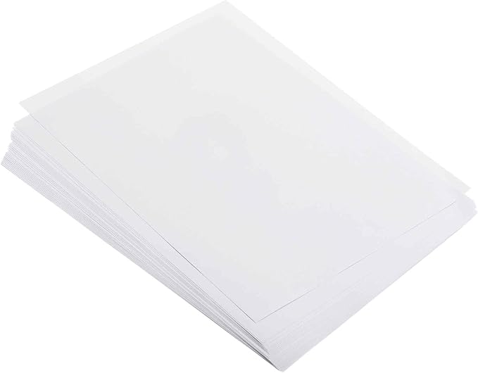 MECCANIXITY 100 Sheets Colored Copy Paper 8.3 x 5.8 Inch Printer Paper 80gsm White for Office Printing, Document Copying, Invitations, Forms, Art Projects