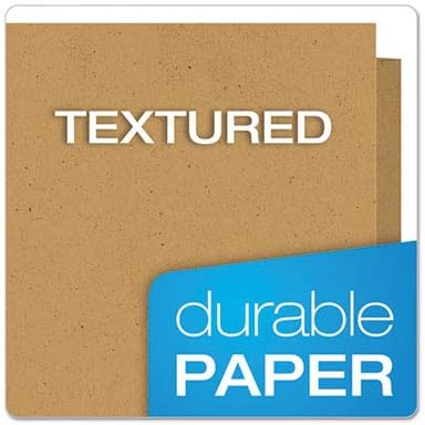EarthWise by Oxford Two-Pocket Folders, Natural, Letter Size, 25 per Box, (78542)