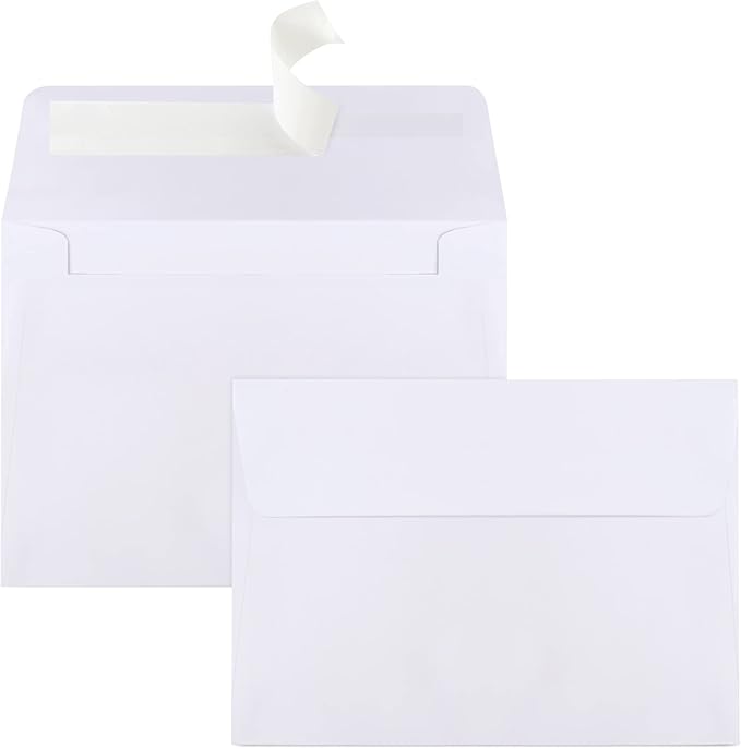 90 Packs A1 Envelopes, 3.625x5.125" Envelopes White, Small Envelope RSVP Envelope, Self Seal for Weddings, Photos, Postcards, Greeting Cards, Mailing