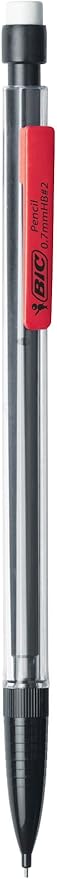 BIC Xtra-Life Mechanical Pencil, Clear Barrel, Medium Point (0.7mm), 5-Count (Pack of 2)