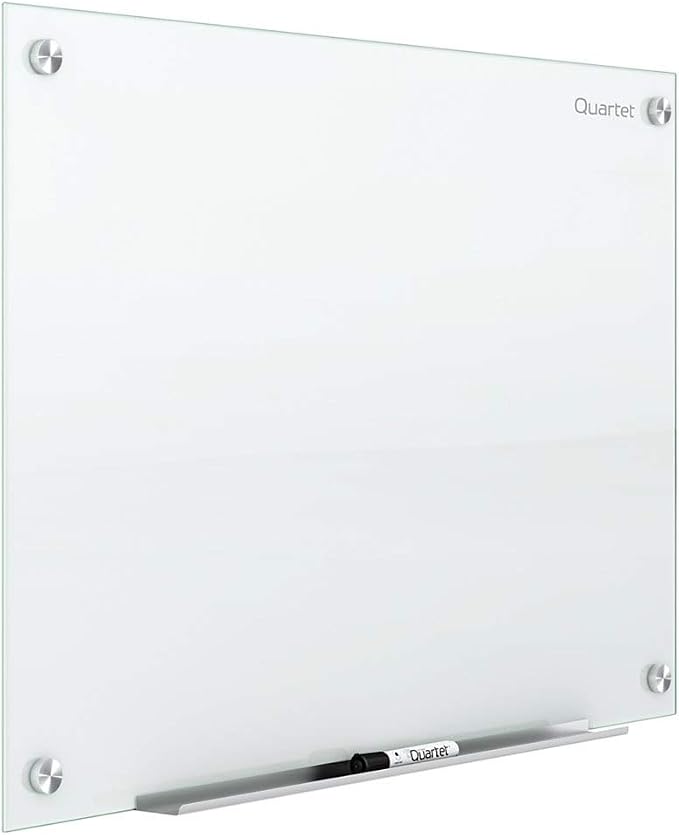 Quartet Dry Erase Board, Magnetic Whiteboard 3' x 2', Glass Board for Wall, Infinity, White (G3624NMW)