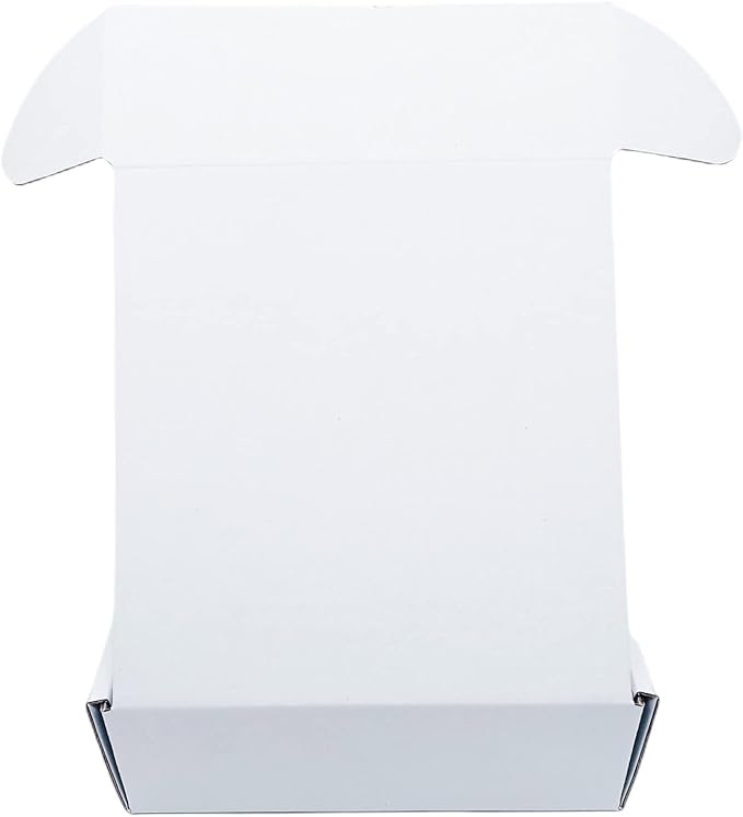 Small White Box 6 x 6 x 2 Inch 50 Pack Recyclable Corrugated Gift Mailers Storage Business Packaging Shipping Boxes