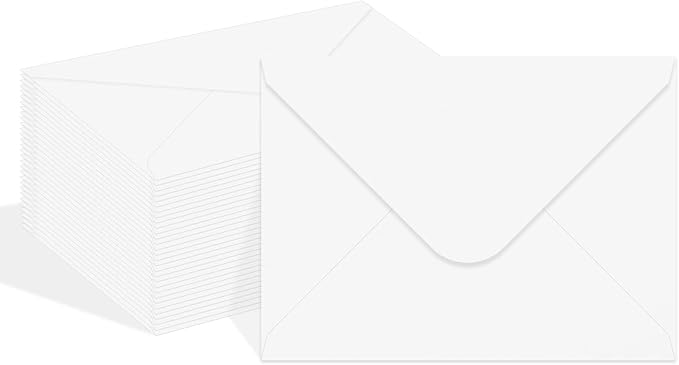 150 Packs of Gift Card Envelopes, white Mini Envelopes, Gift Card Holder, Business Card Envelopes (4"x2.75") (White)