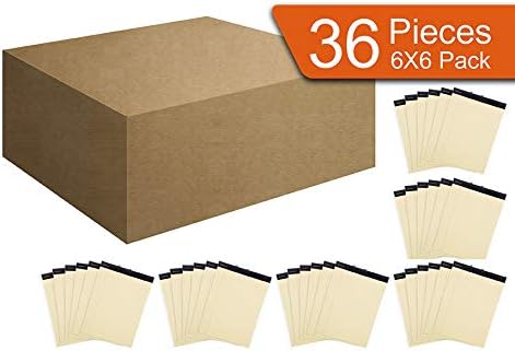 Mintra Office Legal Pads, ((xPremium, 8.5in x 11in, Narrow (Canary), 36pk (6-6pks))
