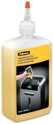 Fellowes 5 X Shredder Oil, 12 oz. Bottle with Extension Nozzle (35250)
