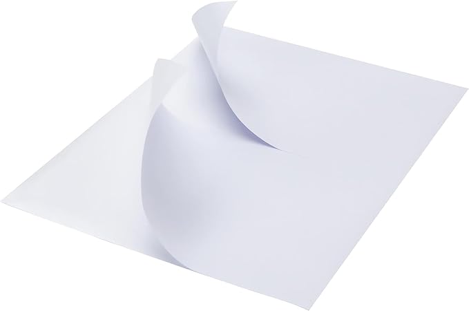 MFLABEL Half Sheet Shipping Labels - 500 Self Adhesive Sticker Sheets for Laser & Inkjet Printers, Waterproof & Smudge-Free, with 12 Free Fragile Labels for Packaging, Shipping and Crafting