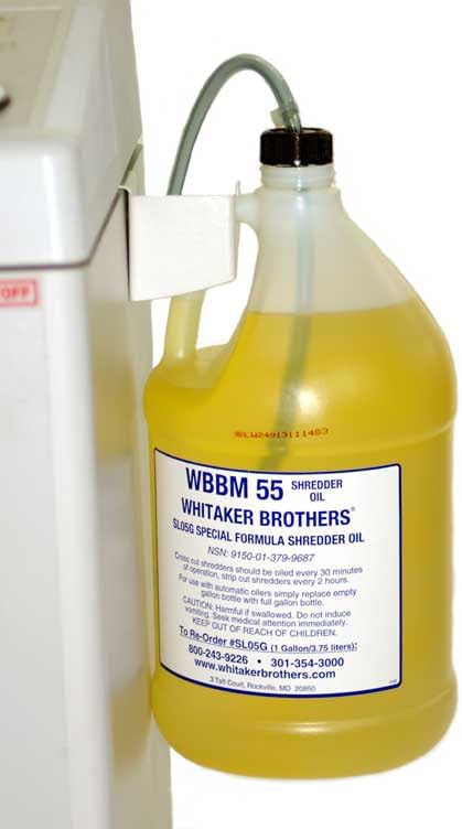 Gallon Kit for Auto Oiler Paper Shredders | 4 Gallons of Shredder Oil (Screw-on Bracket)