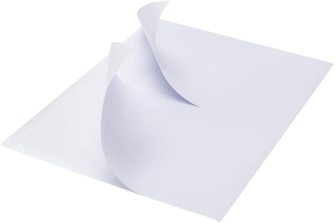 1000 Labels Half Sheet Shipping Labels, 8.5" x 5.5" Adhesive Sticker Papers, Half Page Self Adhesive Mailing Label for for FBA, Packages and Mailings, 500 Sheets