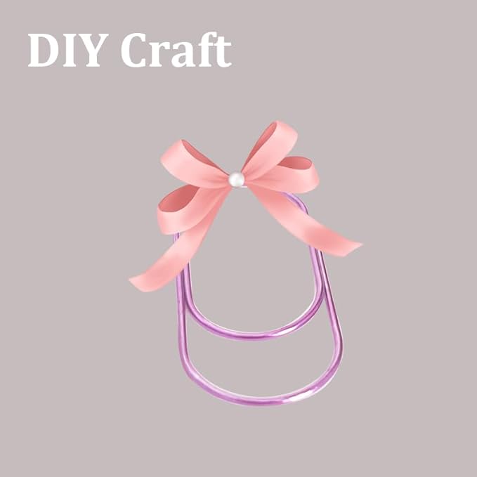 Purple Large Paper Clips, 50pcs of Durable and Rustproof Coated Planner Jumbo Paperclips Great for Office Supplies Wedding Invitation Card Bookmarks