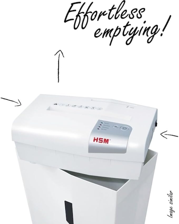 HSM shredstar X8, 8-Sheet, Cross-Cut, 4.8-Gallon Capacity Paper Shredder with Separate CD Slot, White | HSM1044W