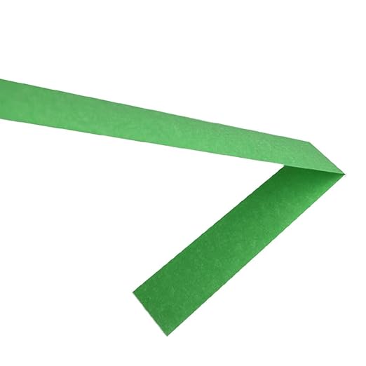 Green Masking Tape, 1 Inch x 55 Yards, 2 Rolls, Painters Tape for Painting, Home, Office, School Stationery, Arts, Crafts, Decoration