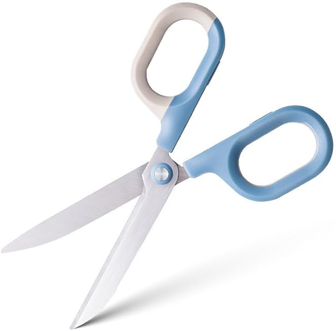 Multipurpose Office Craft Scissors for DIY Art and Craft,Comfort-Grip Handles, Sturdy Sharp Scissors (Blue)