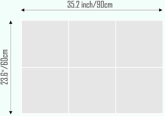 Cork Board 24 x36 Alternative - 6 Pack Felt Wall Tiles with Safe Removable Adhesive Tabs, Cork Boards for Walls Cork Board for Home Office Pin Board Tack Board - Sakura