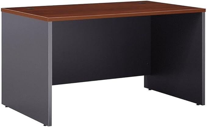 Bush Business Furniture Series C 48W x 30D Shell Desk in Hansen Cherry, Office Workstation for Professional Use, Compact Desktop Solution for Workspace