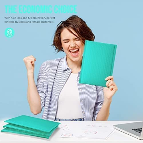 Fuxury Bubble Mailers 6x10" Teal Padded Envelopes 1000Pack | Strong Adhesion Thick Padded Mailers for Small Business Mailing Small Items,Jewelry,Makeup