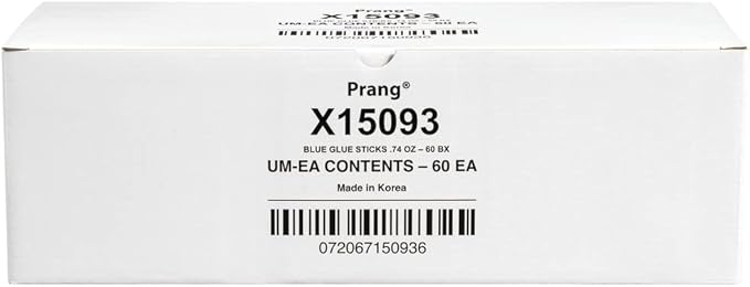 Prang Washable Glue Stick, Blue, 0.74 oz., 60 Count