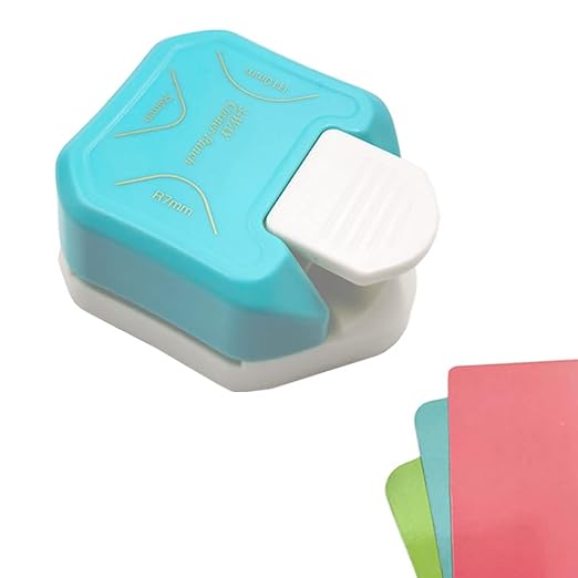 3 in 1 Paper Corner Cutter/ Rounder, Punches for Crafts, DIY Hole Puncher, Photo Card Making and Scrapbooking (Green)