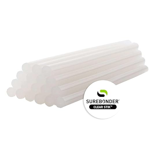 Surebonder All-Temperature, All-Purpose 5 lb Box of 10-Inch Full-Size Hot Glue Sticks for Crafts/DIY - About 94 Glue Sticks Per Box, Clear