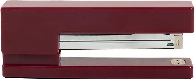 JAM PAPER Modern Desk Stapler - Burgundy - Sold Individually