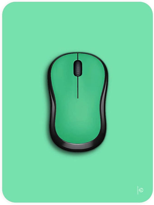 Audimi Small Mouse Pad 6 x 8 Inch, Mini Mouse Pad Thick for Laptop Wireless Mouse Home Office Travel, Portable & Washable (Green)