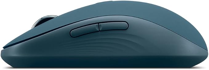 Lenovo Yoga Bluetooth Silent Mouse, 3 Level DPI Adjustment, 36 Month Battery Life, Bluetooth 5.3, 3 Device Paring, Whisper Quiet, Programmable Buttons, Smooth Finish, Tidal Teal