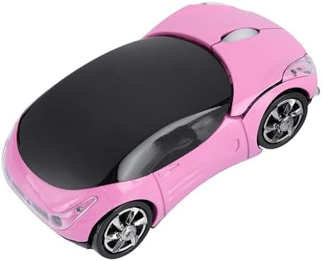 Wireless Mouse 1600DPI 2.4GHz, Slim Portable Computer Mouse with USB Receiver for Laptop PC Mac Office Home Gaming, 3-Button Ergonomic Design (Pink)