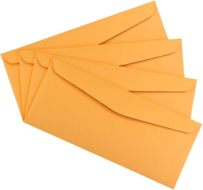 JAM PAPER #14 Envelopes - 5 x 11 1/2 - Brown Kraft Manila - 25/Pack
