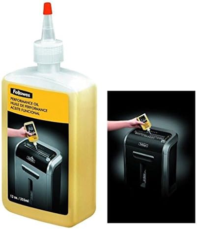 Fellowes 5 X Shredder Oil, 12 oz. Bottle with Extension Nozzle (35250)
