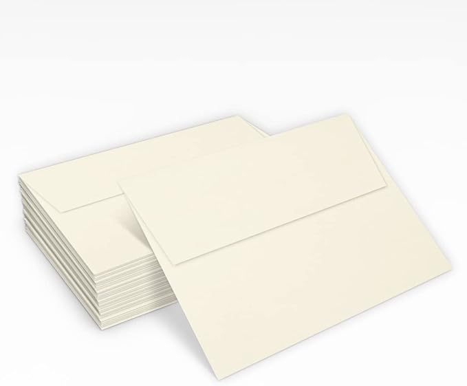 LUXPaper A7 Invitation Envelopes | 5 1/4" x 7 1/4" | Natural | 70lb. Text | 1,000 Qty