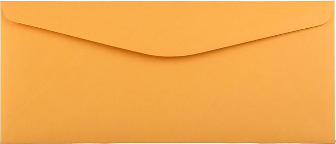 JAM PAPER #11 Envelopes - 4 1/2 x 10 3/8 - Brown Kraft Manila - 100/Pack