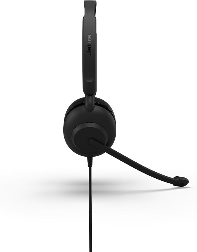 Jabra Evolve 10 Wired USB Headset with Noise-Cancelling Mic, Black | PC and Laptop Use, Easy USB-A Setup, TCO Certified, Inline Call and Volume Controls, Lightweight Design for Online Meetings