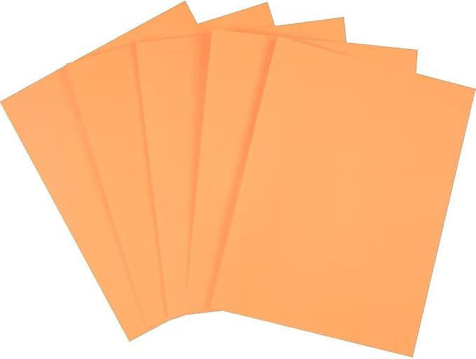 Staples Brights 8.5" x 11" Multipurpose Colored Paper, 20 lbs., Orange, 500 Sheets/Ream, 5 Reams/Carton