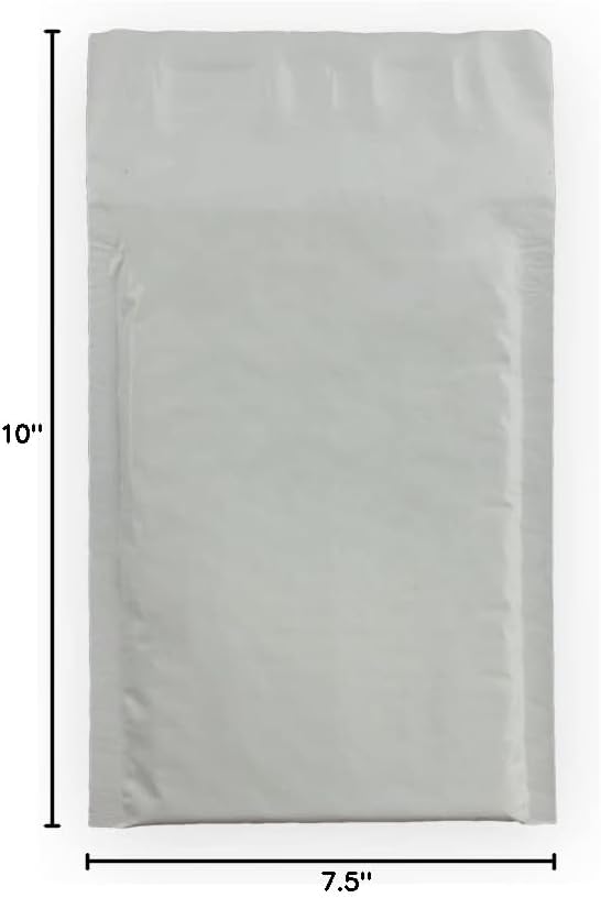 25 EcoSwift Size #DVD 7.5 x 10 Poly Bubble Mailers Self Sealing Bulk Padded Shipping Supplies Packaging Envelopes Bags DVD 7.5 by 10 inches