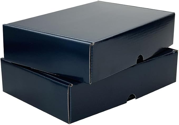 9x6x2 Inches Shipping Boxes Set - (20 Pack) Navy Corrugated Cardboard Mailer Boxes for Packing Small Business Mailing Gift