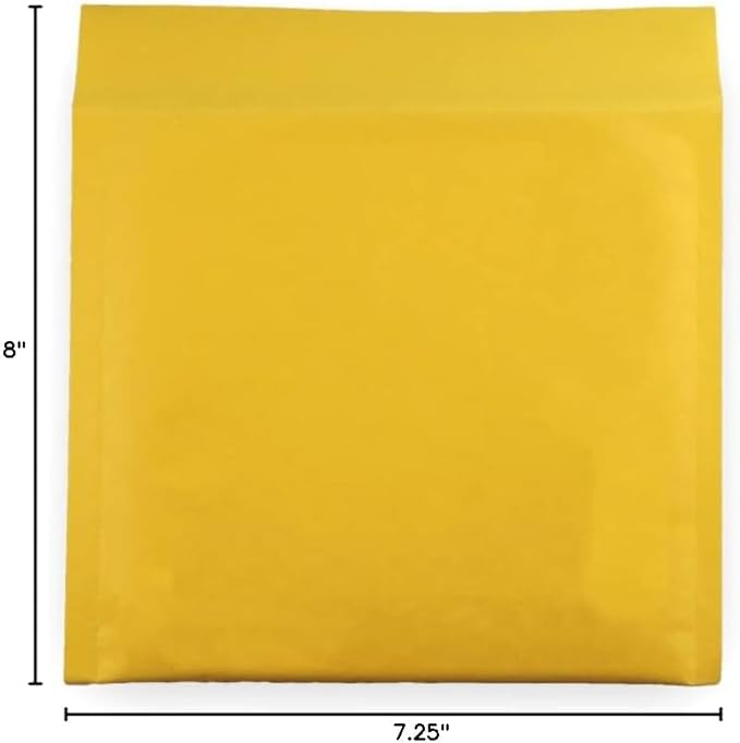 5 EcoSwift Size #CD 7.25 x 8 Kraft Bubble Mailers Self Sealing Bulk Padded Shipping Supplies Packaging Envelopes Bags CD 7.25 inches by 8 inches