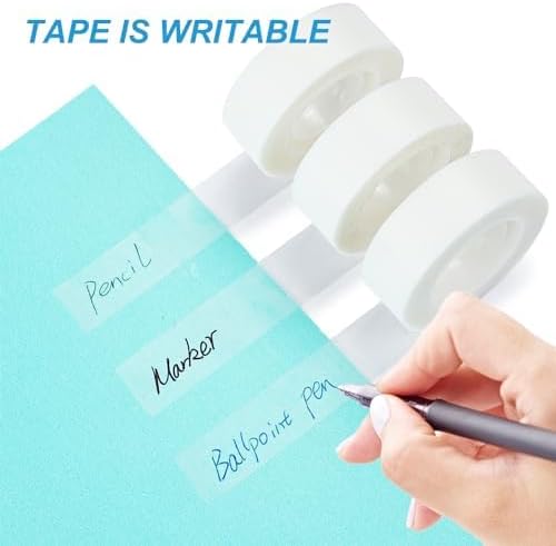 Tape Refills with Dispenser, 24 Roll Invisible Tapes, 3/4 Inch X 600 in, Gift Wrapping Tapes Supplier for Home School Office Use