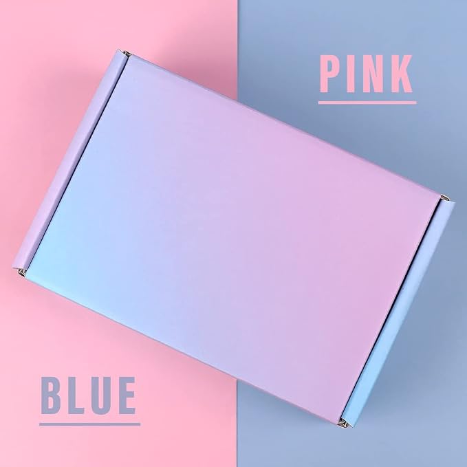 6x4x2 in Small Shipping Boxes for Packaging Small Business, 50 Pack Mailing Boxes Corrugated Cardboard Mailer Gift Box (Gradients)