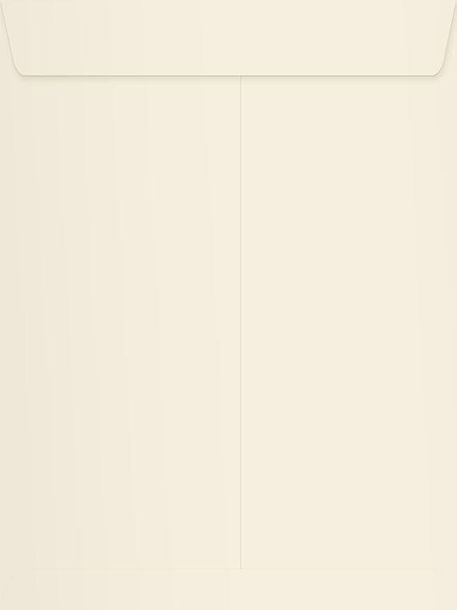 LUXPaper 9 x 12 Open End Envelopes | Peel & Press | Natural | 70lb. Text | 500 Qty