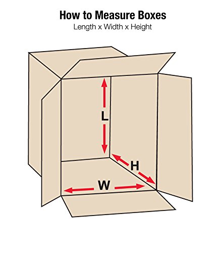 BOX USA Medium Shipping Boxes 14"L x 12"W x 8"H (5-Pack) - Corrugated Cardboard Box for Moving, Mailing, Packing, Packaging and Storage