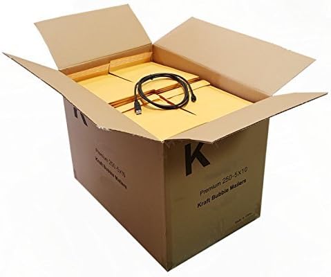 iMBAPrice 250#00 5x10 Kraft Bubble MAILERS Padded ENVELOPES 5" x 10" - Total 250 Shipping Envelopes