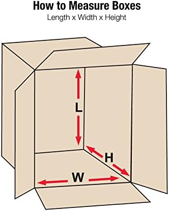 BOX USA Shipping Boxes Medium 12"L x 9"W x 5"H 25-Pack - Corrugated Cardboard Box for Moving, Mailing, Packing, Packaging and Storage